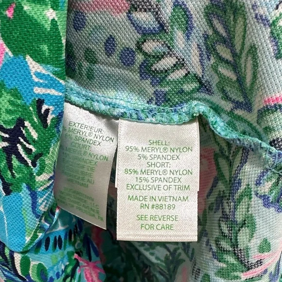 Lilly Pulitzer Green and Pink Tropical Dress - Picture 8 of 10